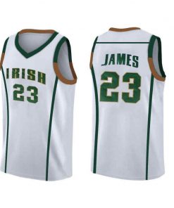 LeBron James Throwback Jerseys - St Vincent St Mary High School (white)