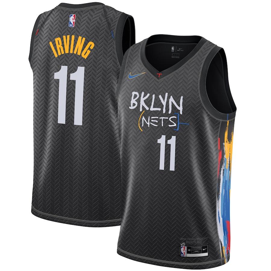 Kyrie Irving #11 Brooklyn Nets Basketball Trikot Stitched City Edition Weiß 