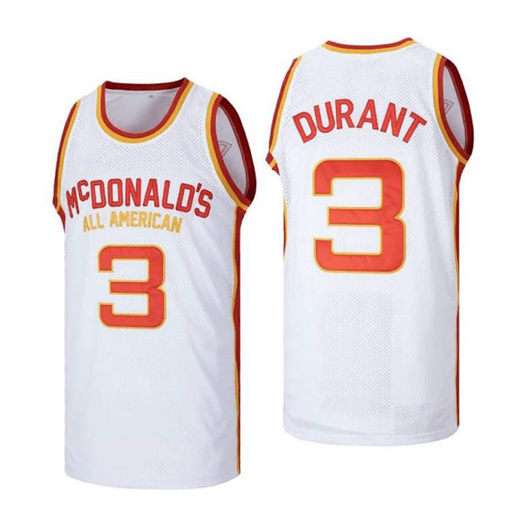 Kevin Durant Men's Headgear Classics Mcdonald's All American High School Basketball Jersey (XX-Large), Size: 2XL