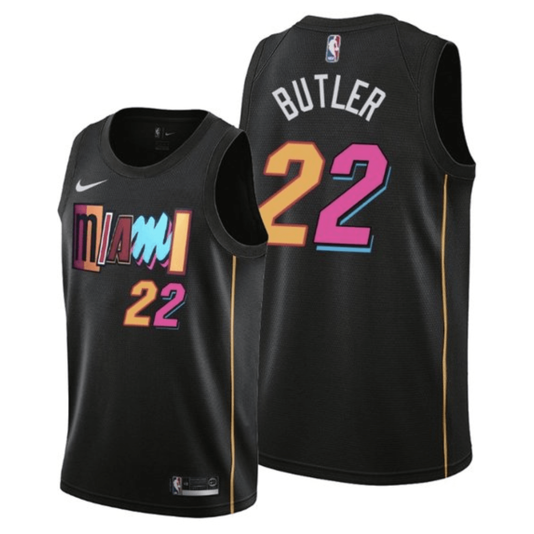 Jimmy Butler #22 Miami Heat Basketball Jersey Trikots Blau City Edition 