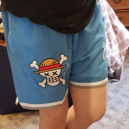 Urban Culture Monkey D. Luffy Theme shorts One Piece Blue (5.5 inch inseam) photo review