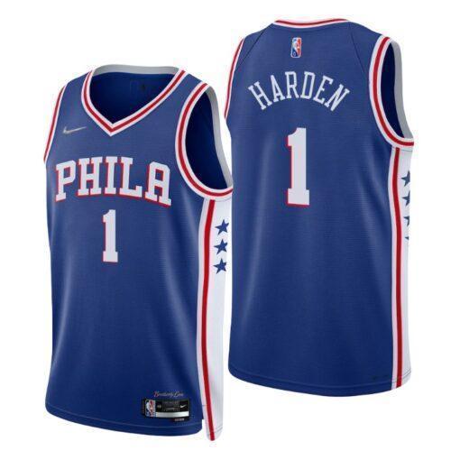 James Harden Philadelphia 76ers Jersey 2021-22