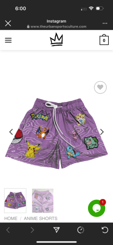 Exclusive Pokemon Patch Shorts photo review